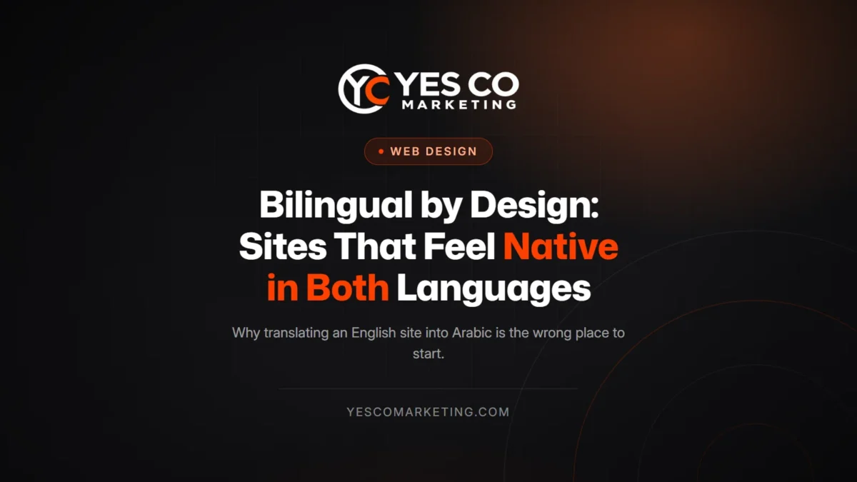 Bilingual by design — Arabic and English websites that feel native