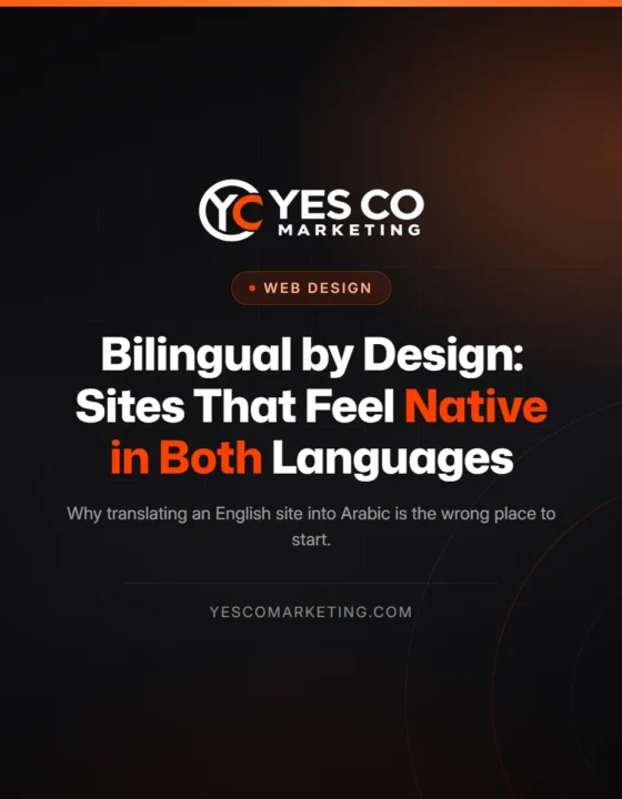 Bilingual by design — Arabic and English websites that feel native